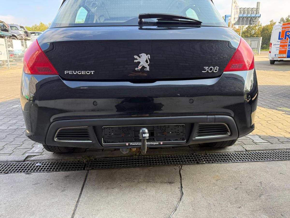 Peugeot 308 I original Stoßstange Stoßfänger hinten KTV Schwarz Perla Nera BJ09
